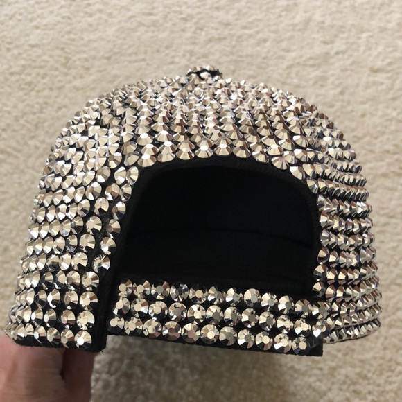 Blinged Out Sparkling Rhinestone Baseball  Cap - Picture 8 of 16